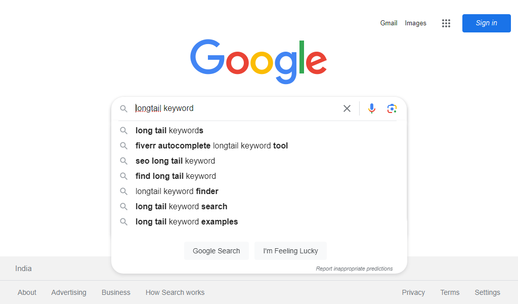 Long Tail Keyword SEO