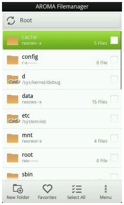 Aroma File manager - solution