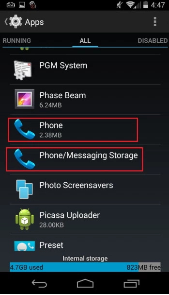 Clear Cache and Data of the mobile app