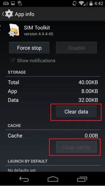 Clear Data and Cache of SIM Toolkit - solution