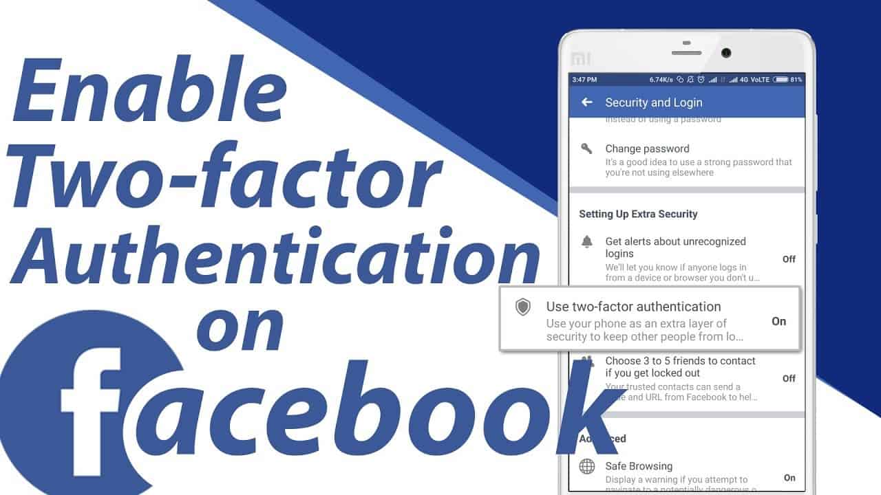 Enable Two-Step Facebook Verification