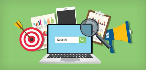 A laptop with Search Engine Optimization (SEO)