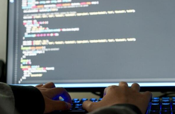 man coding