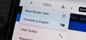 Translate a Website in Safari
