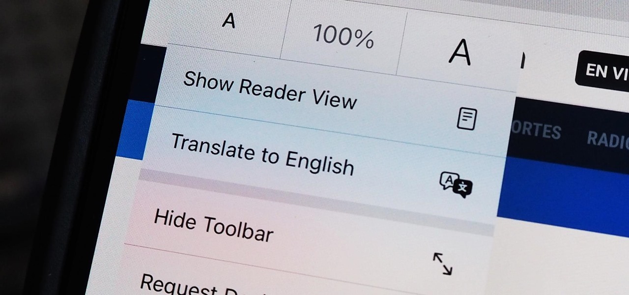 Translate a Website in Safari